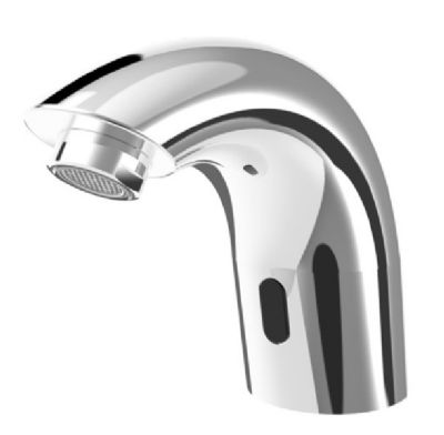 THOMAS DUDLEY ELECTROFLO ARC CHROME TOUCH-FREE VANITY TOP/BASIN WATER SAVING MAINS POWERED ELECTRONIC TAP, 327972
